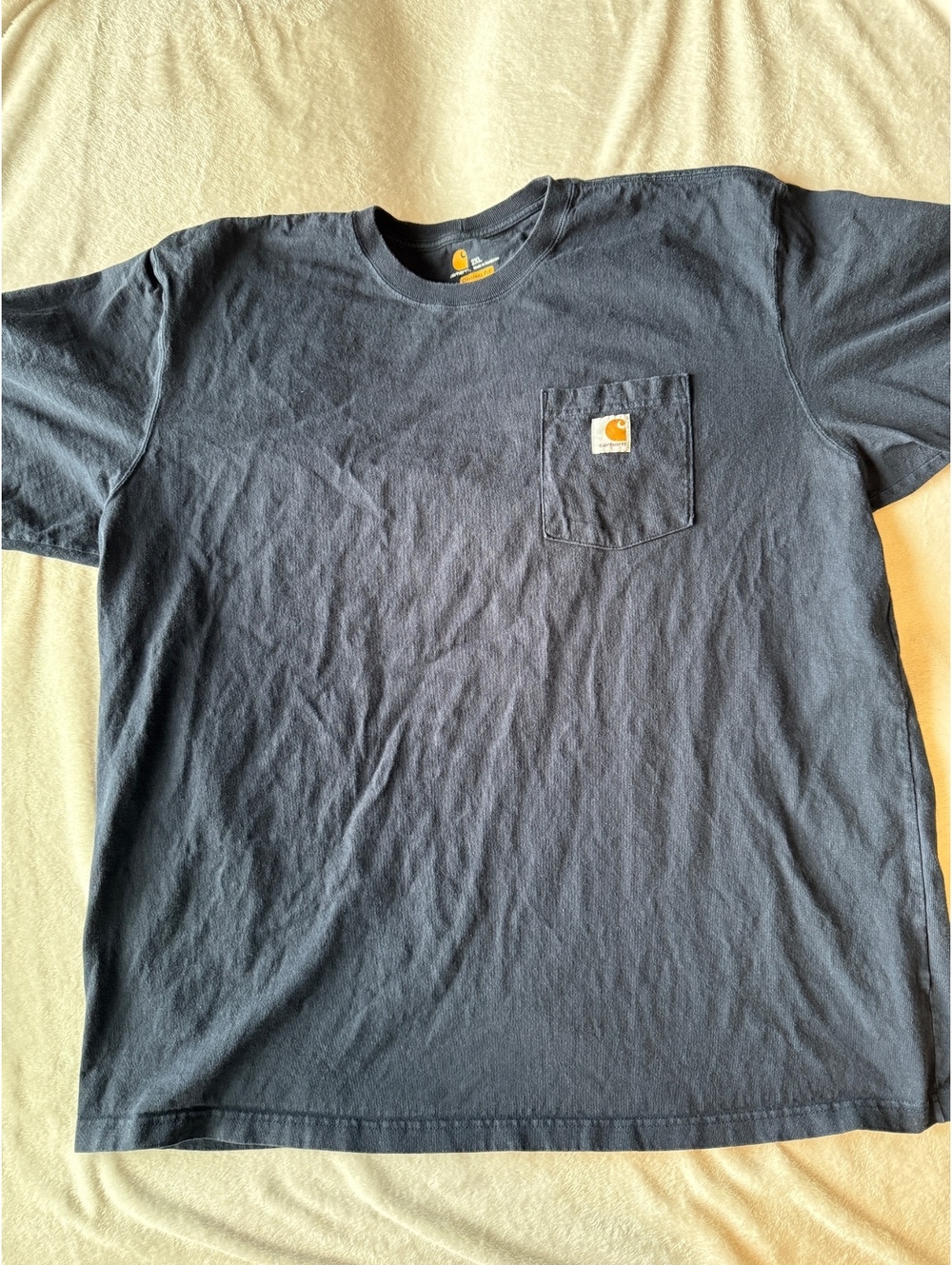 Carhartt Original Fit Pocket T Shirt Mens 2XL Navy